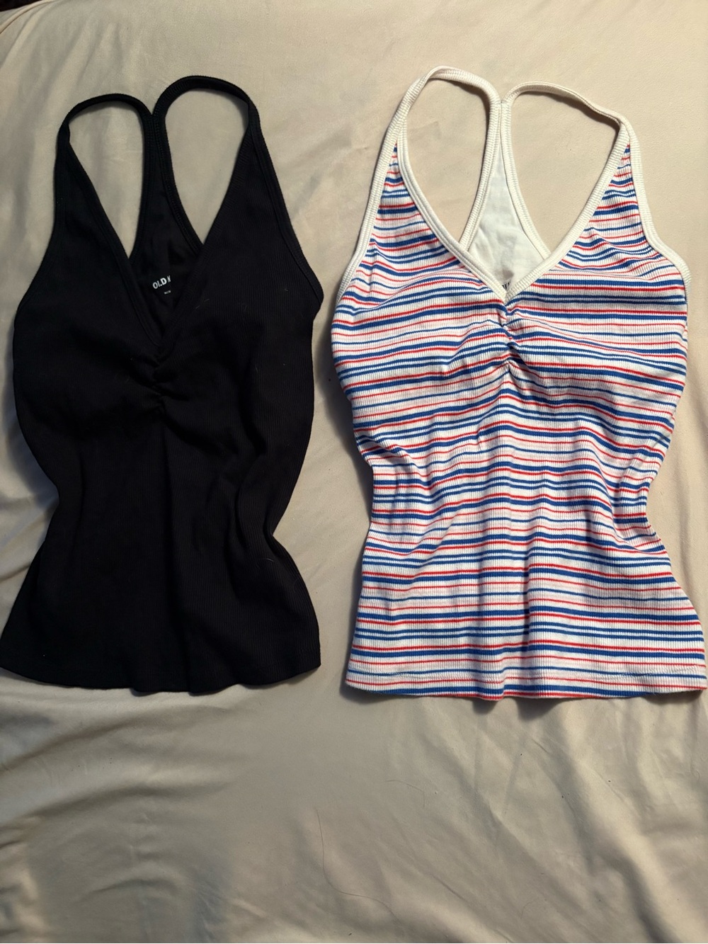 Old Navy Women's Striped Racerback Tank Top Bundle